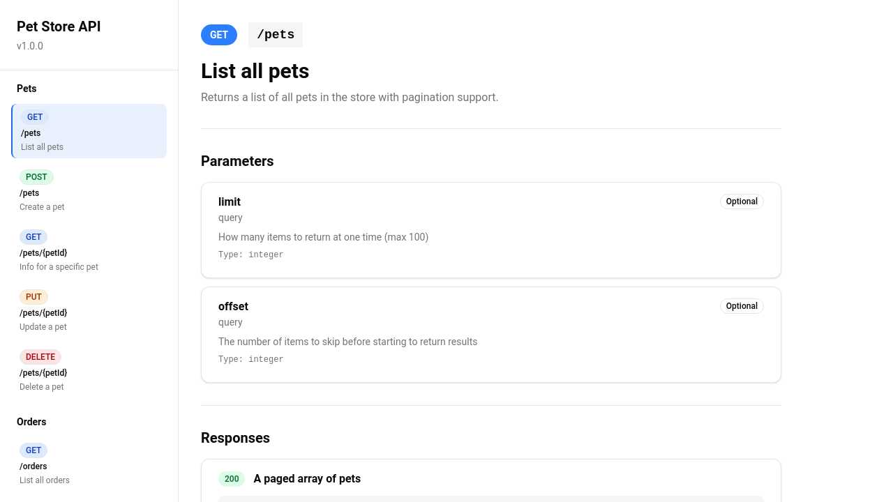 OpenAPI Renderer Layout thumbnail