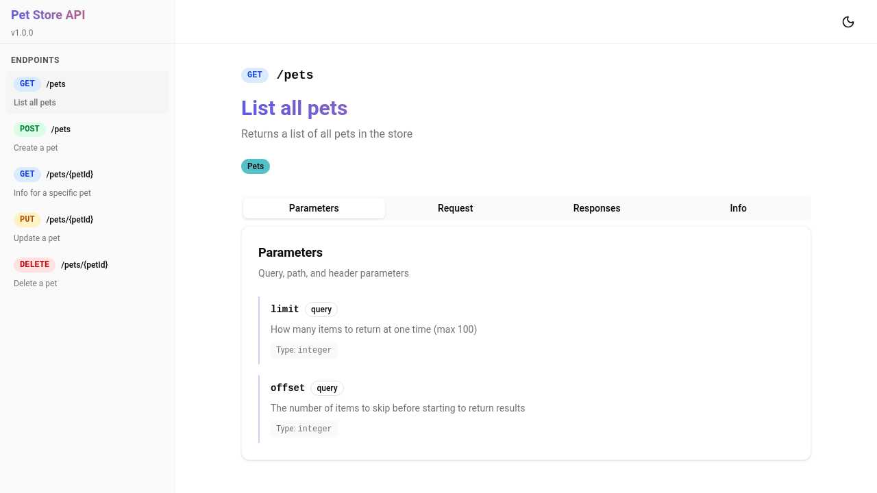 OpenAPI Renderer Layout thumbnail